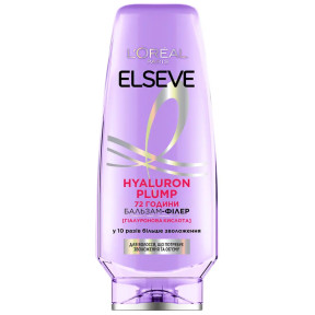 Бальзам-филлер L'Oréal Paris Elseve Hyaluron Plump для волос, нуждающихся в увлажнении и объёме, 200 мл